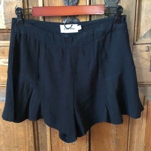 Black flowy shorts
